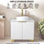 Ensemble de meuble-lavabo simple 30 po blanc moderne-827999246-827999281