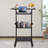 Standing Black Computer Desk 32” With Caster Rails