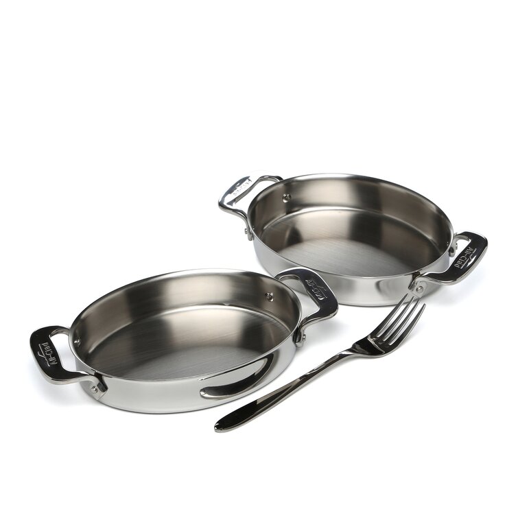 All-Clad Stainless Steel Oval Baker, Silver - 2 count