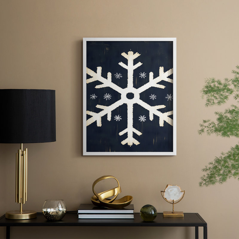Reproduction encadrée - bois massif, H 11 po x l 9 po, Blanc