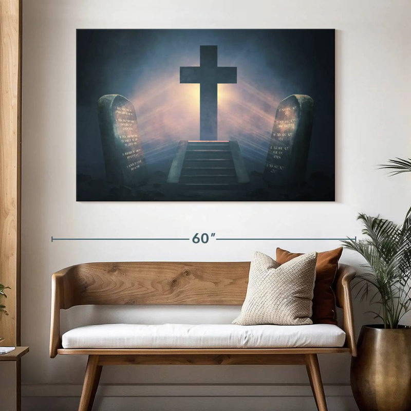Adella Divine Cross, 34" H x 51" W