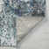 Tapis bleu / gris / blanc