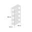 Raul 180cm H x 80cm W Etagere Bookcase