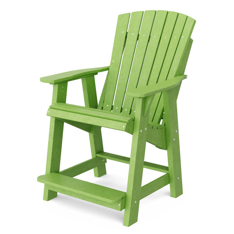 Heritage High Adirondack Chair, Lime Green