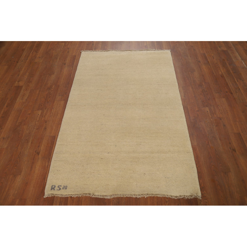 Tapis moderne uni Gabbeh pour vestibule 3 x 5