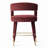 24" Velvet Counter Height Bar Stool With Gold Footrest-2133276422