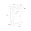 Pittsford 35cm W Solid + Manufactured Wood Bedside Table-983862593-983862592