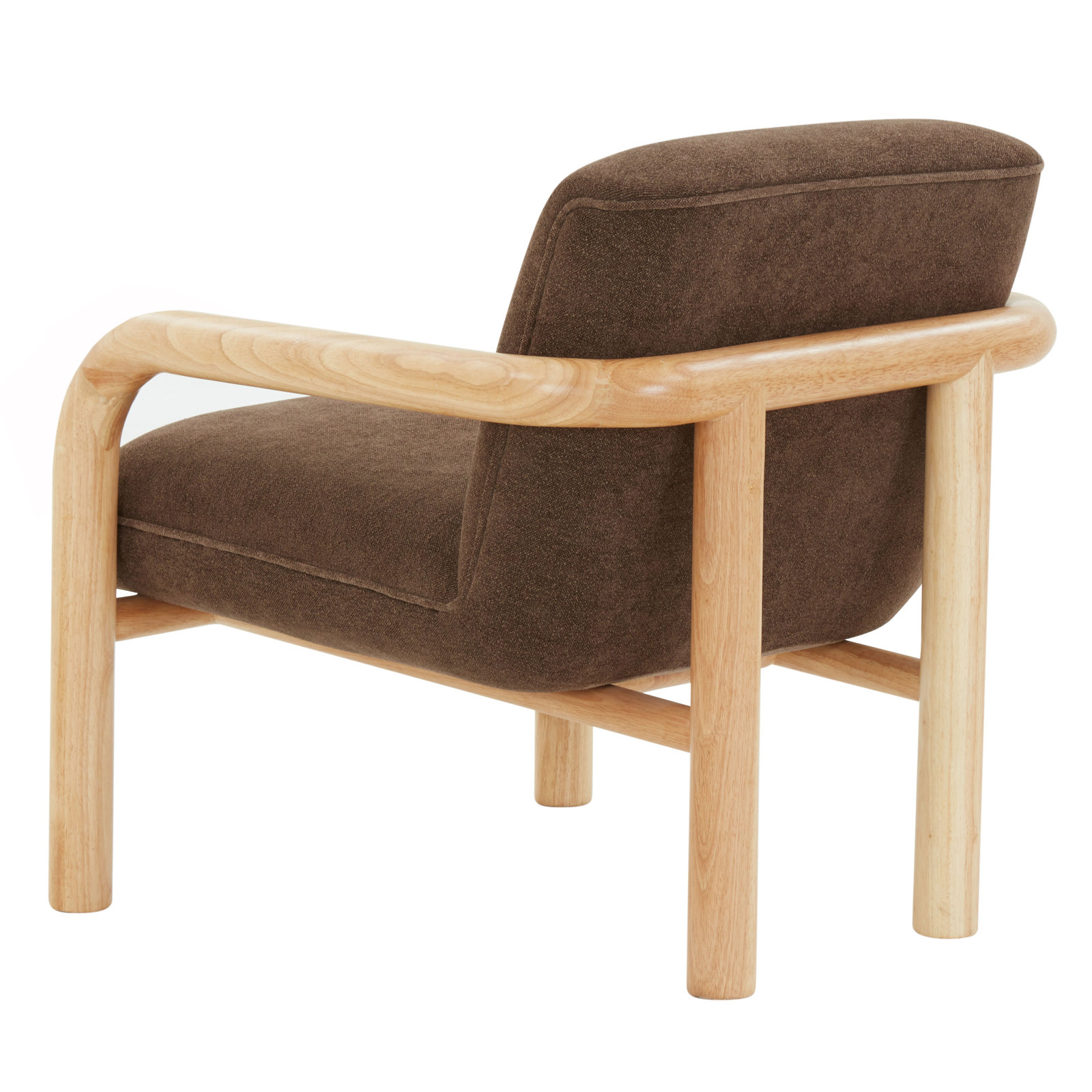 Reyer Boucle Armchair, Dark Brown