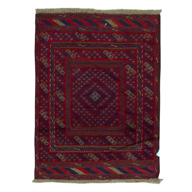 Hand-Knotted High-Quality Red Area Rug