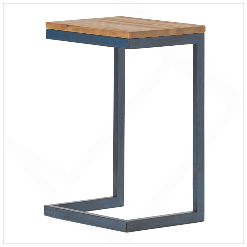 HONOLULU BROWN SIDE TABLE, 22.25" H x 15.5" W x 11.25" D