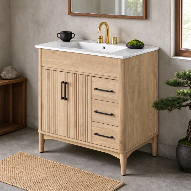Freestanding Standard With Ceramic Top