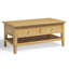 Bodkin Wooden Rectangular Coffee Table With Drawers & Shelf - Traditional Farmhouse Style-183404250