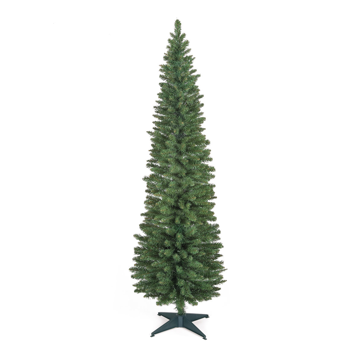 The Seasonal Aisle 120Cm H Slender Green Pine Christmas Tree | Wayfair ...