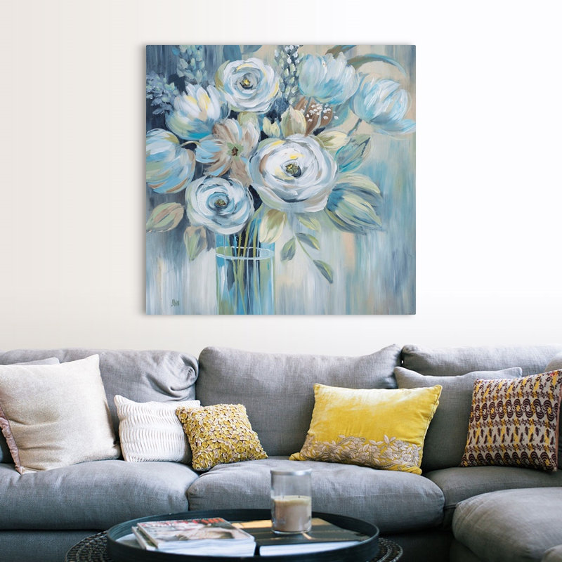 Flourish - reproduction d'art sur toile, H 48 po x l 48 po x P 1,25 po, Toile tendue