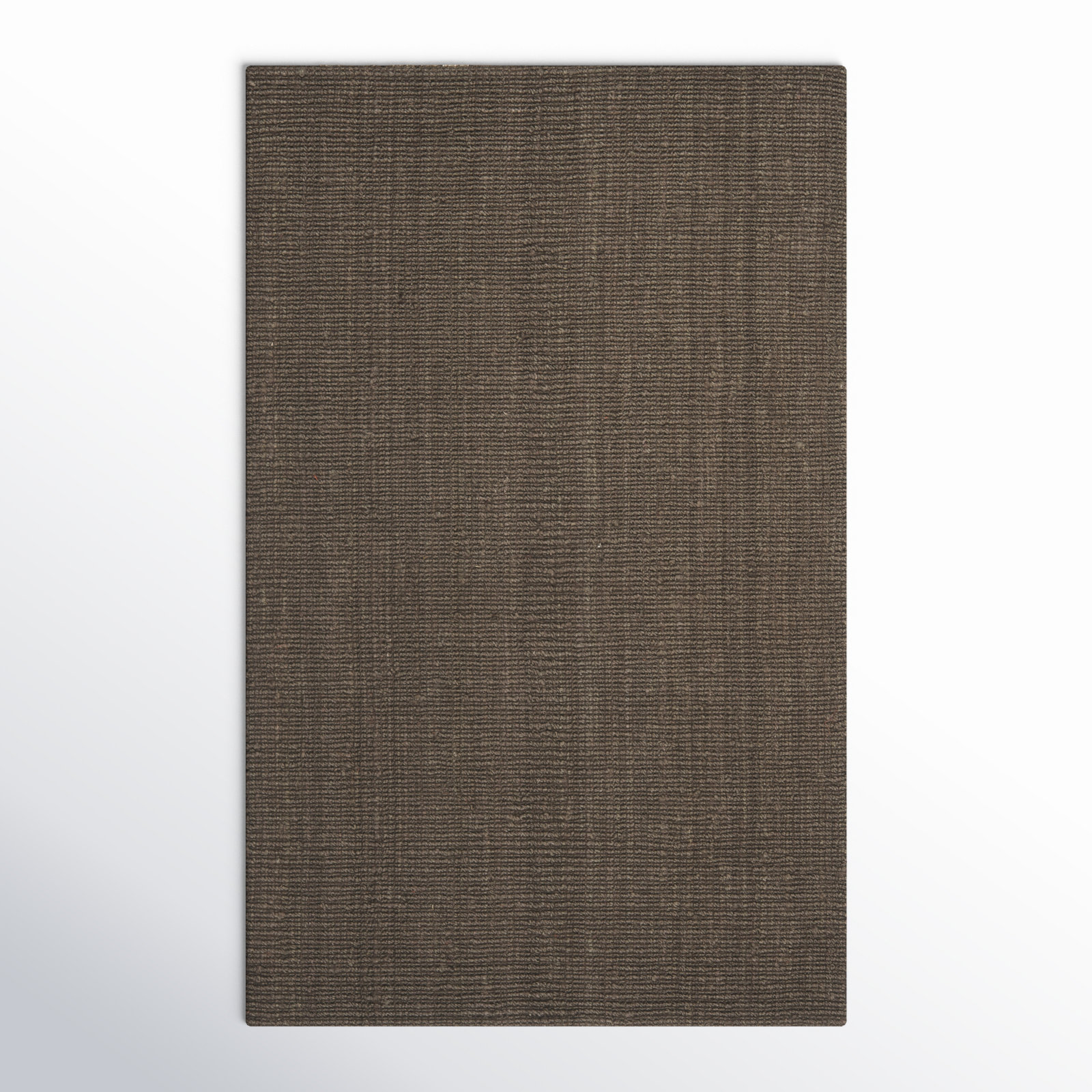 Auckland Handwoven Flatweave Jute/Sisal Brown Area Rug, Rectangle 5' x 8'