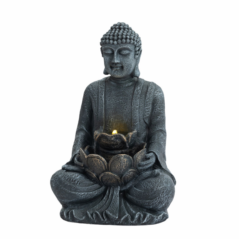 28” Zen-Style Buddha Water Fountain