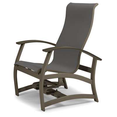 Askar Swivel Powder Coated Aluminum Outdoor Lounge Chair