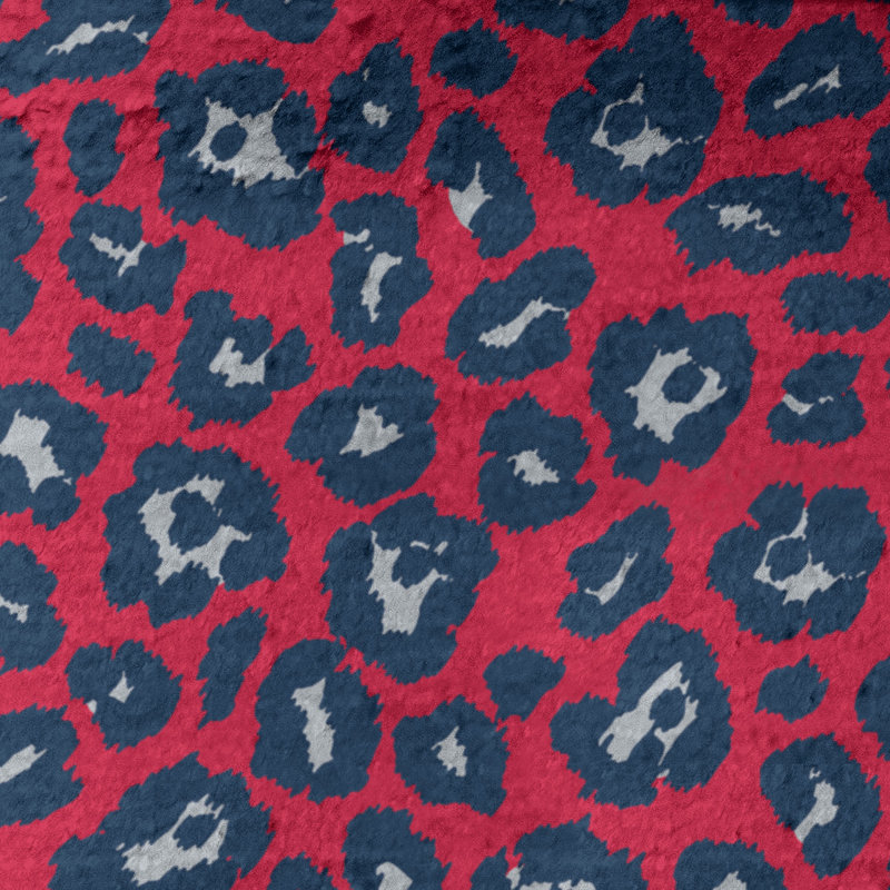 Everdene Bath Towel, Microfiber, Red/New Century Silver/Nautical Blue