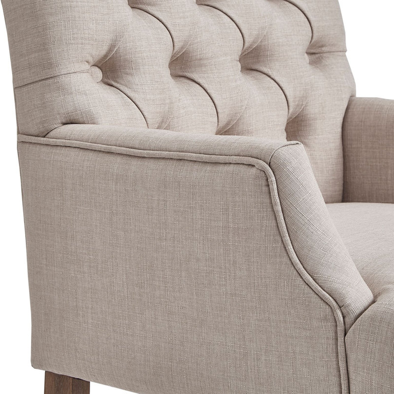 Fauteuil Kondo, Lin beige