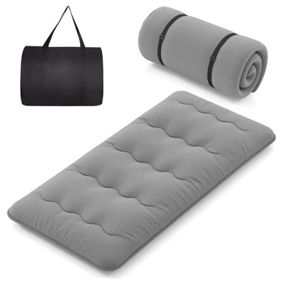 Futon Mattress Japanese Floor Sleeping Pad Washable Cover Carry Bag