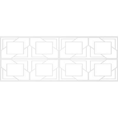 36.25'' H x 94.5'' W x 0.38'' D Expanded Cellular PVC Wainscot Paneling