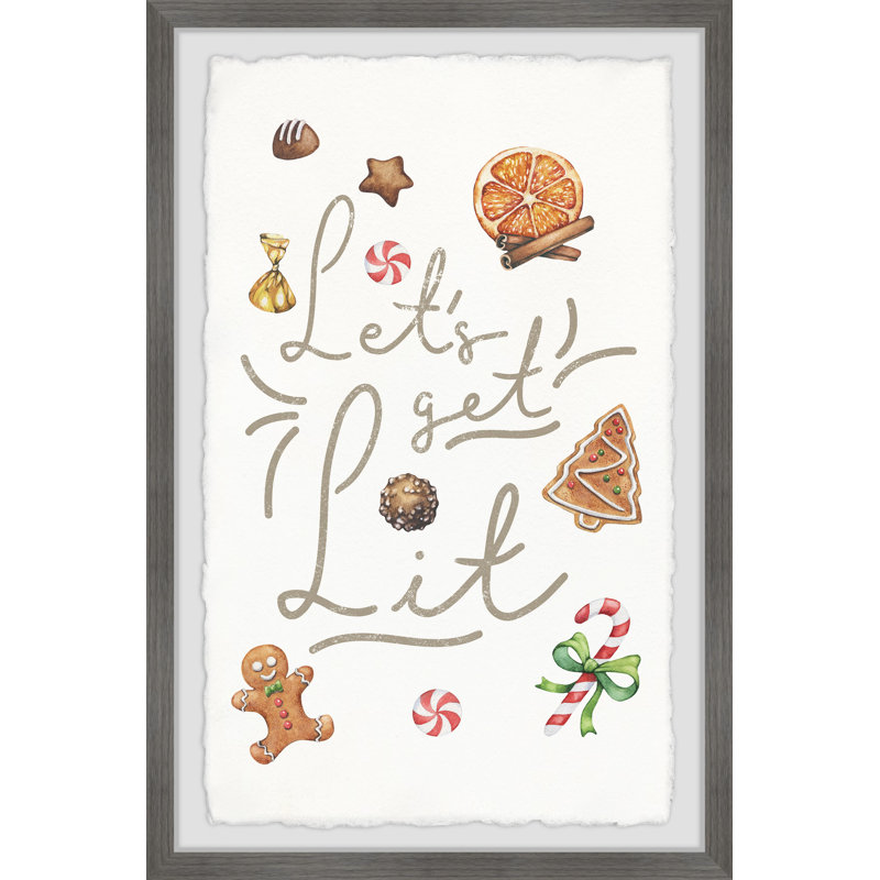 Get Lit - Single Picture Frame Print, 91cm H x 61cm W x 3.81cm D
