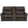 Seibert Top Grain Leather Match Power Zero Gravity Reclining Console Loveseat with Power Headrest