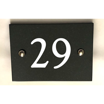 Brumby 10cm H Reflective Stone House Number