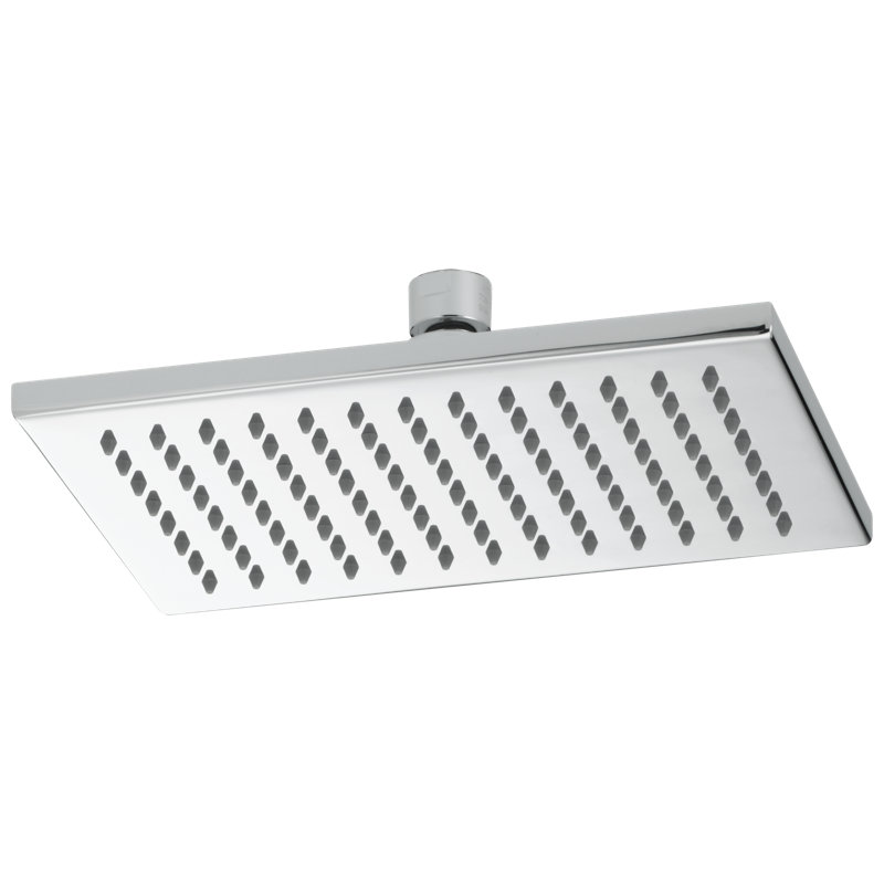 Siderna® Rectangular Raincan Showerhead, Chrome, 2.50