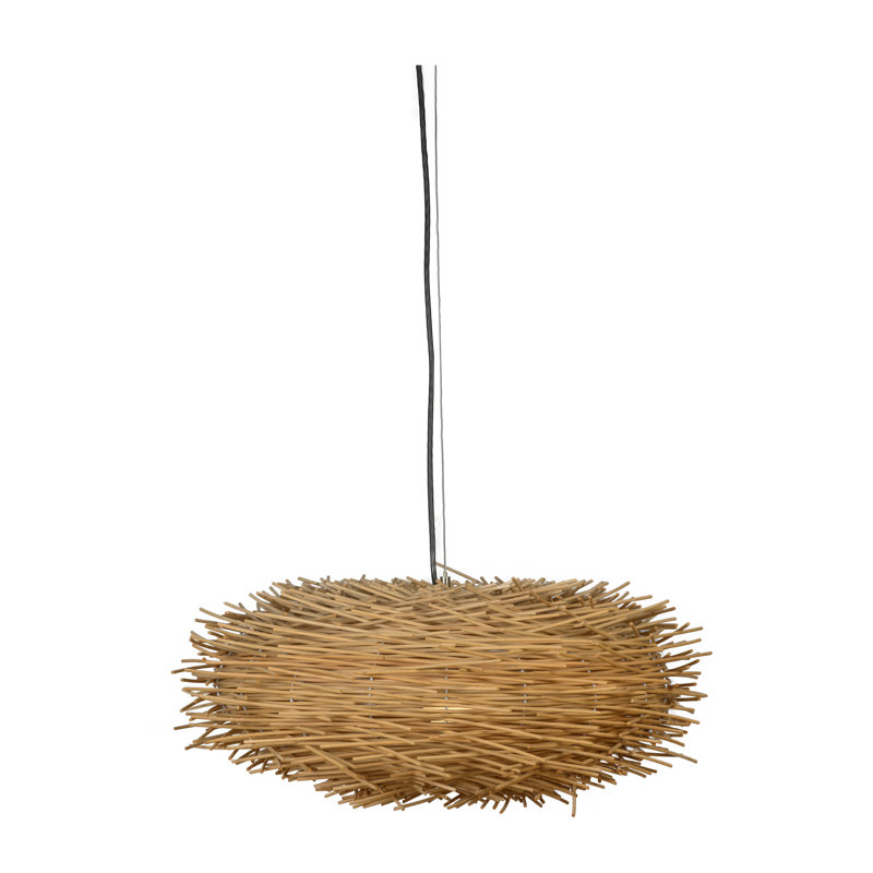 Luminaire suspendu sphère naturelle 1 lumière Ebeling