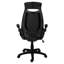 Fauteuil pivotant à hauteur ajustable - Aspect cuir ergonomique noir