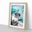 Cute Koala Bear in Abstract - Picture Frame Graphic Art Print-55679681-55679683