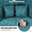 Fauteuil de coiffeuse pivotant avec dossier papillon et velours chenille-978604490