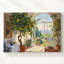 Art mural sur toile, jardin ensoleillé méditerranéen conservatoire-1442858492