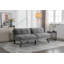 Canapé-lit pliant convertible gris clair-1285696861