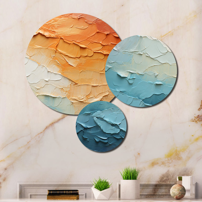 Clouds Whispering Clouds Collage I Landscape & Nature Wall Decor on Metal