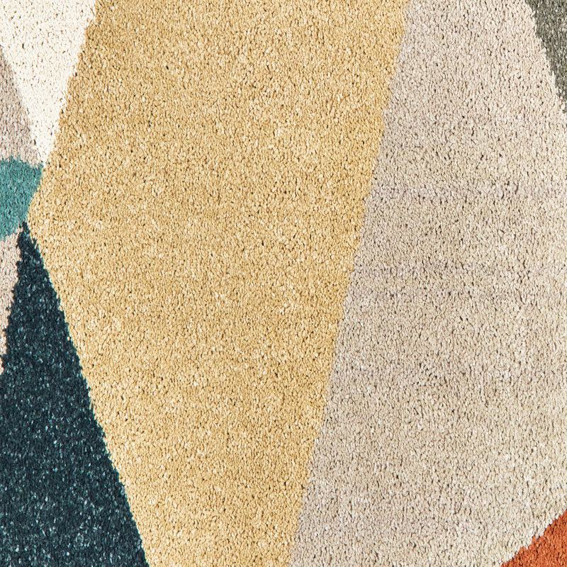 Tapis bleu / orange Adal, Rectangle 2 pi x 3 pi