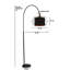 Lampe sur pied arquée 79 po Saliba