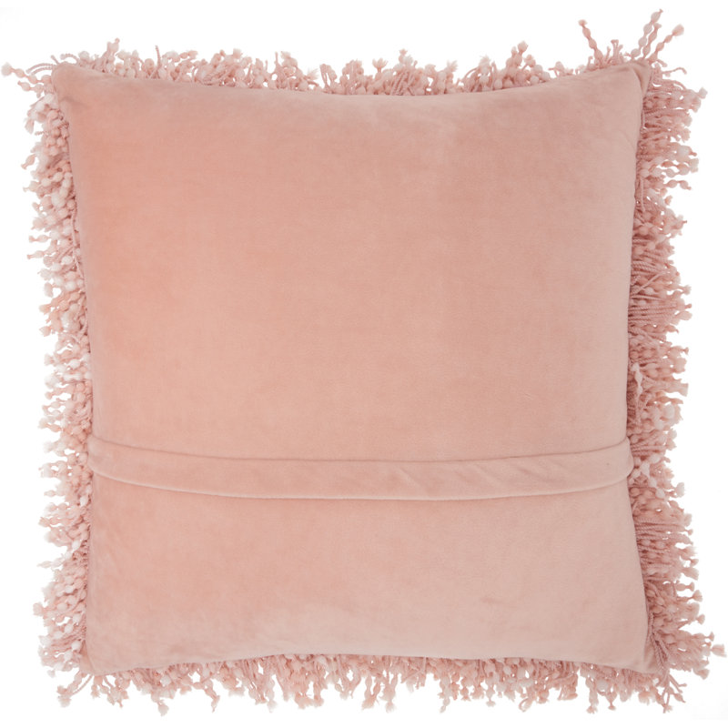 Housse de coussin carré et insert, Rose