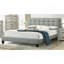 Lit double avec tête de lit tapissier gris anthracite et cadre de lit plateforme durable-1410822142-1410822136