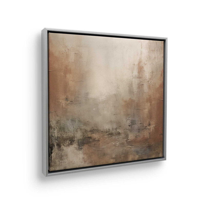 «Russet Mist Déroulant», reproduction sur toile roulée, Cadre flottant, H 12,75 po x l 12,75 po x P 1,75 po, Chrome poli