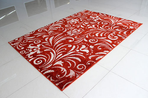 Tapis terre cuite area, 7 pi 11 po x 9 pi 10 po