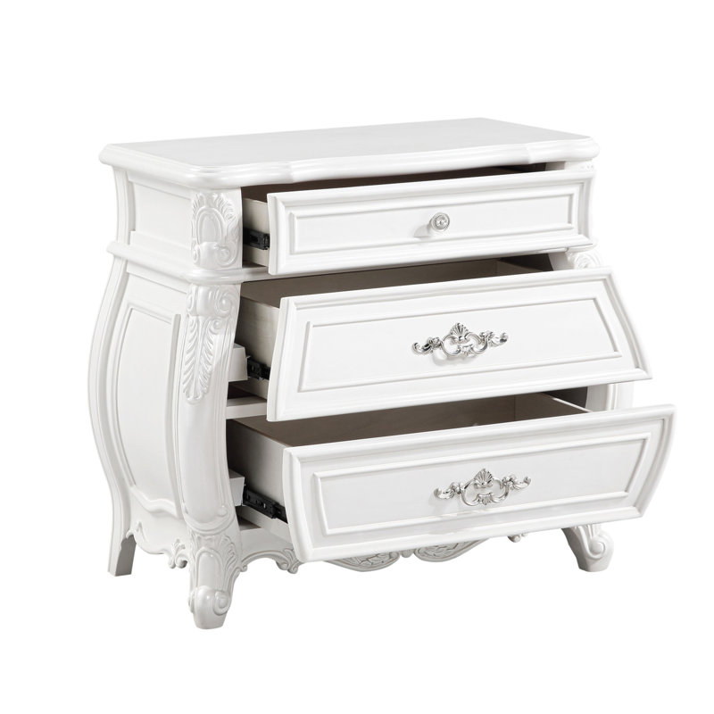 Table de chevet 3 tiroirs Opulence