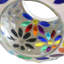 Mangeoire suspendue en verre mosaïque Huebner, capacité de 1 tasse - marguerites arc-en-ciel-2061183944