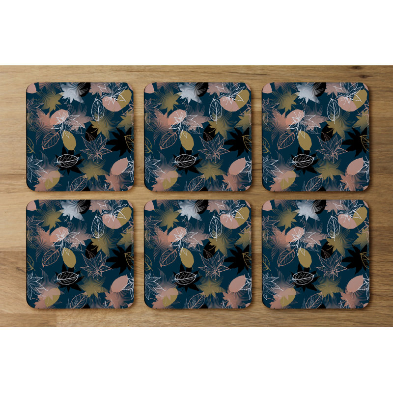 Square 6 Piece Coaster Set