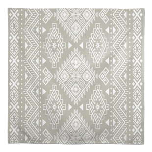 Aleemah Geometric Cotton Blend Square Tablecloth