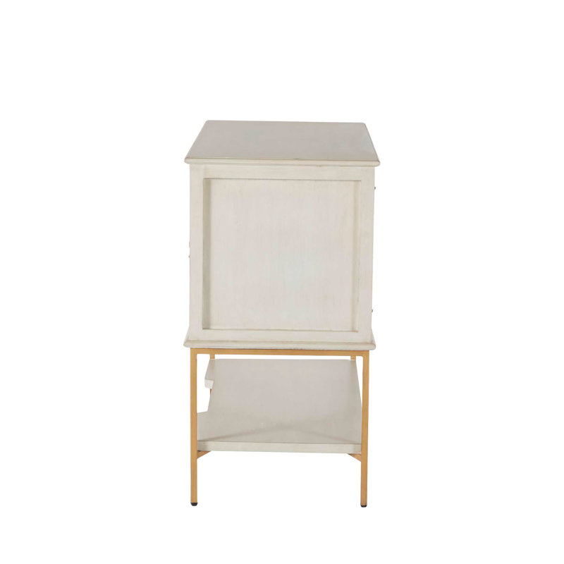 Riggs 2 - Drawer Iron Nightstand