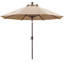 Parasol de patio en oléfine 9 pi 9 pi-681813123