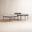 Yoko Glass Round Nesting Coffee Table-1905736345