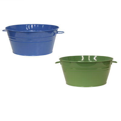 Ensemble de pots à fleurs en métal 2 pièces Rozario